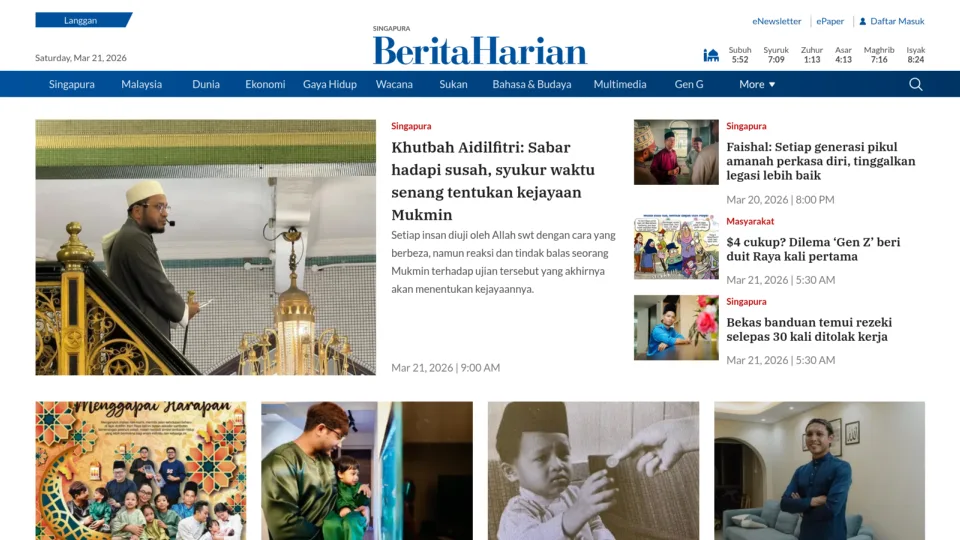 Captura de Berita Harian