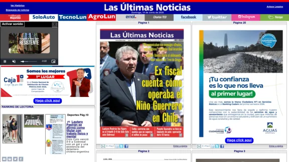 Captura de Las Últimas Noticias