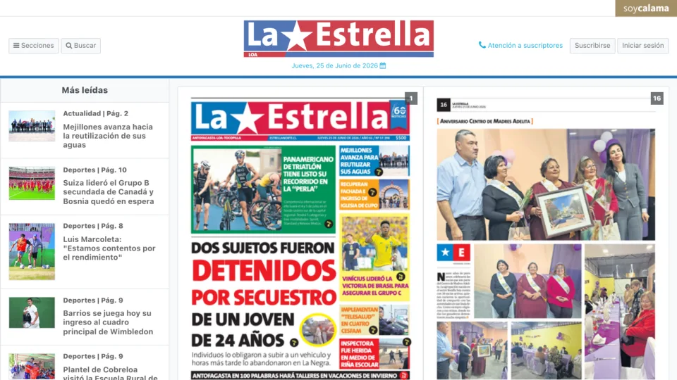 Captura de La Estrella del Loa