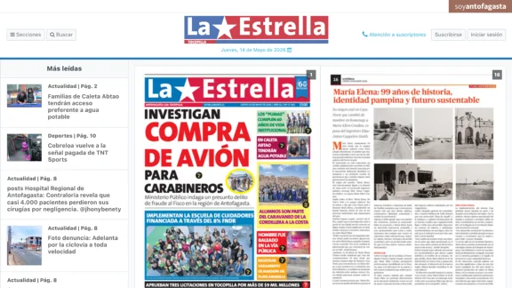 Captura de La Estrella de Tocopilla