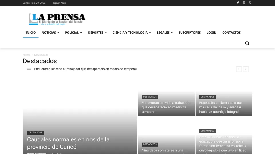 Captura de La Prensa