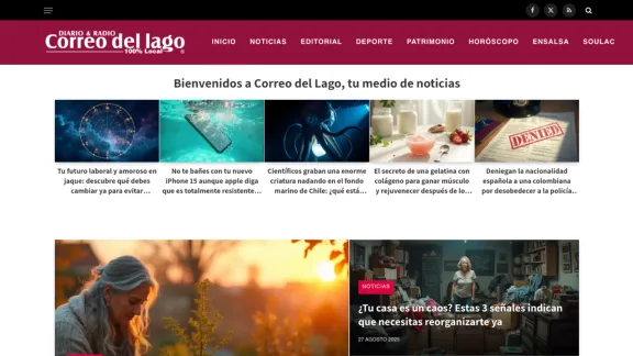 Captura de Correo del Lago