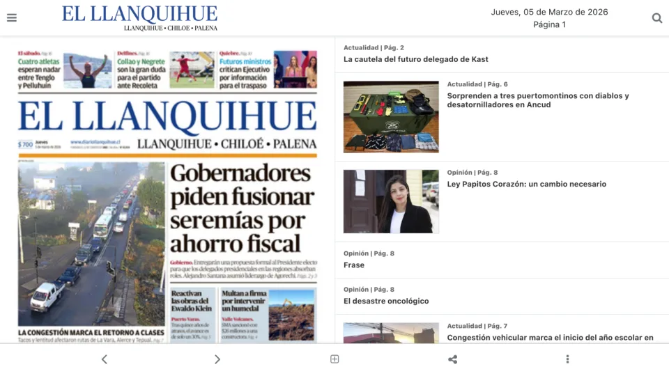 Captura de El Llanquihue