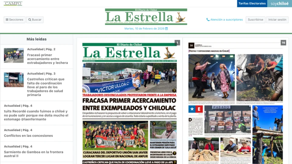 Captura de La Estrella de Chiloé