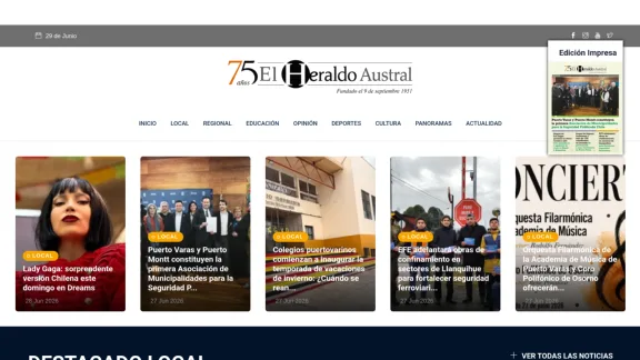 Captura de El Heraldo Austral