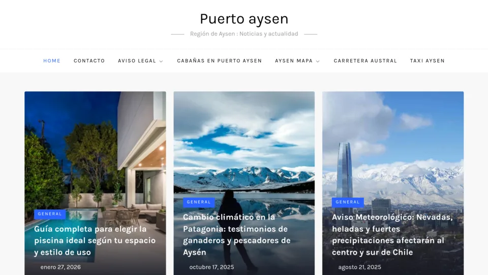 Captura de Diario Aysén