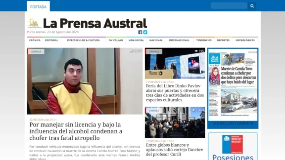 Captura de La Prensa Austral
