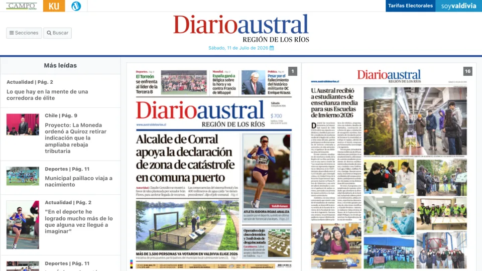 Captura de Diario Austral