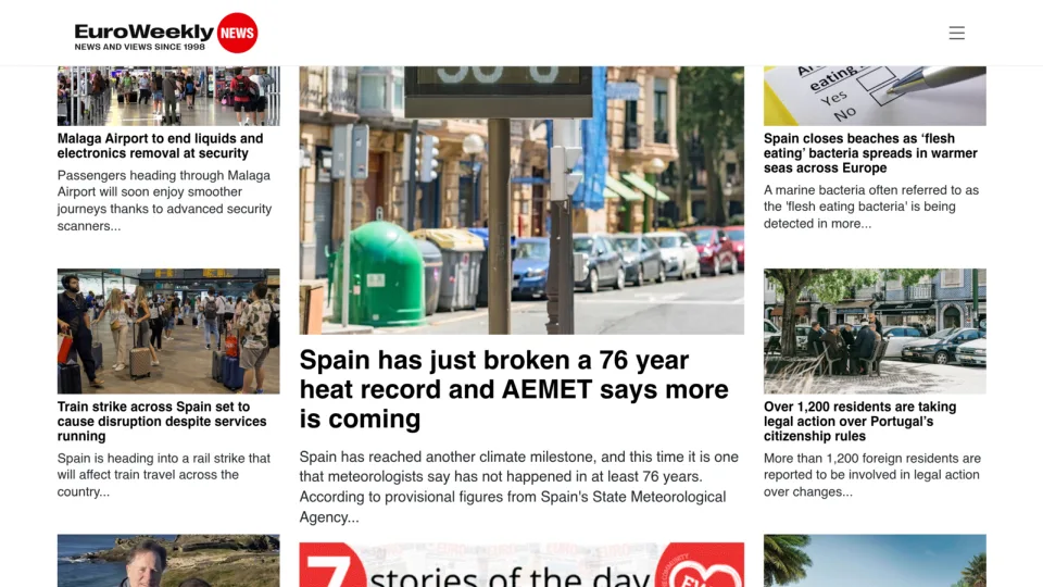 Captura de Euro Weekly News