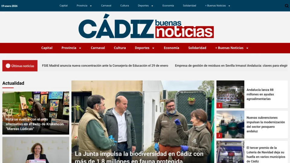 Captura de Cádiz buenas noticias