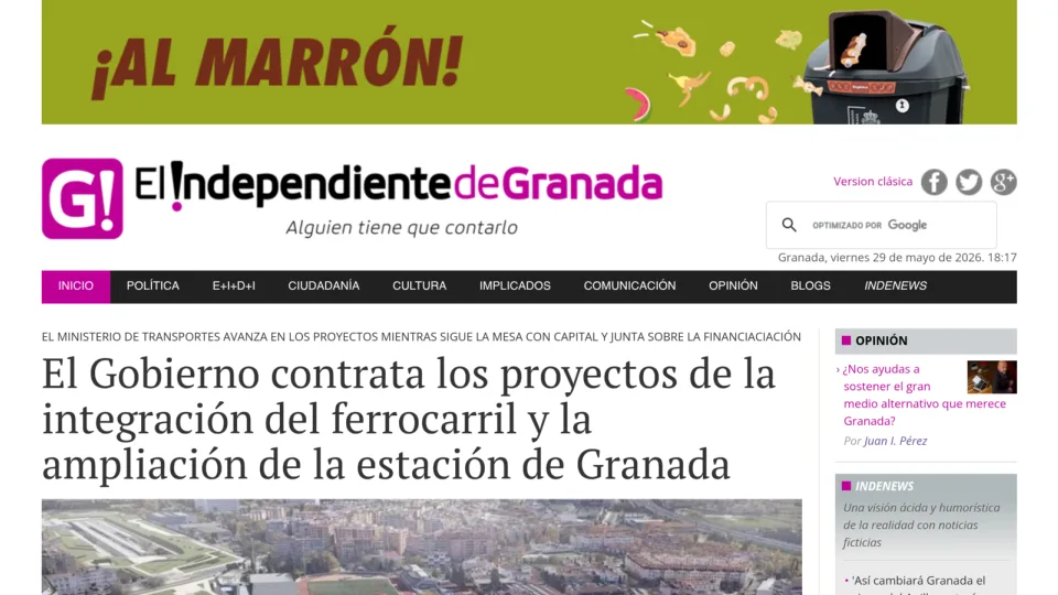 Captura de El Independiente de Granada