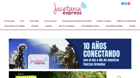 Captura de Jacetania express