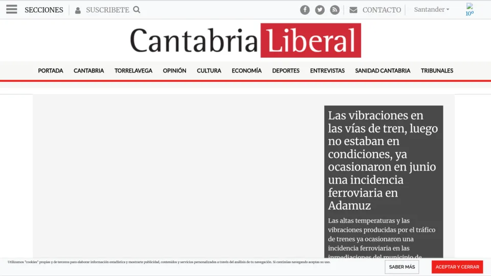 Captura de Cantabria Liberal