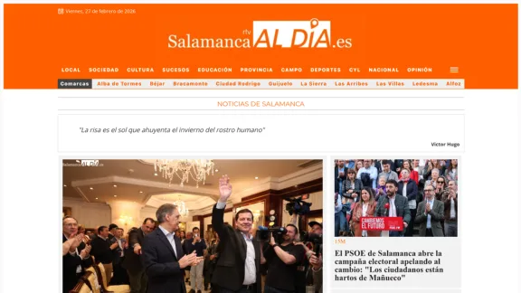 Captura de Salamanca rtv al día