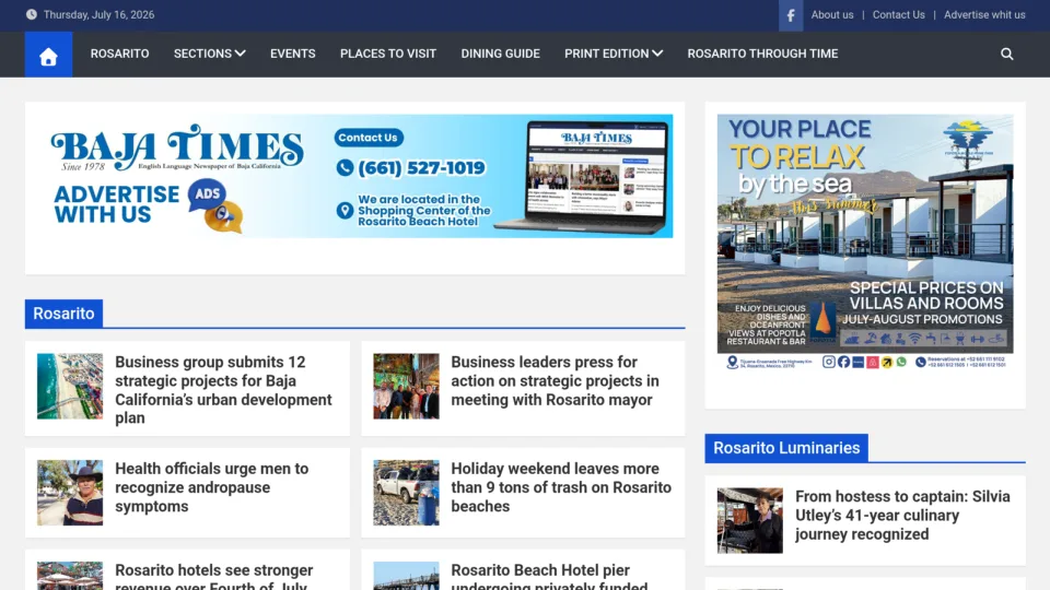 Captura de Baja Times