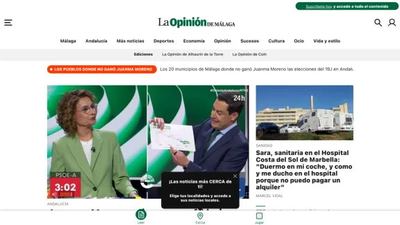 Captura de La Opinión de Málaga