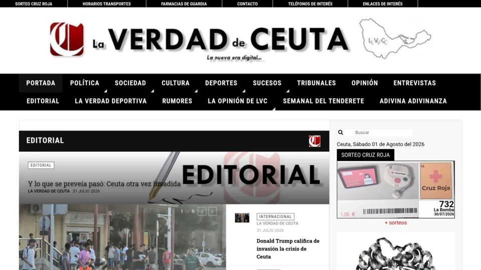 Captura de La Verdad de Ceuta