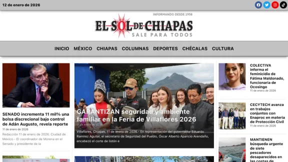 Captura de El Sol de Chiapas