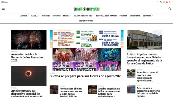 Captura de El Diario de Arteixo