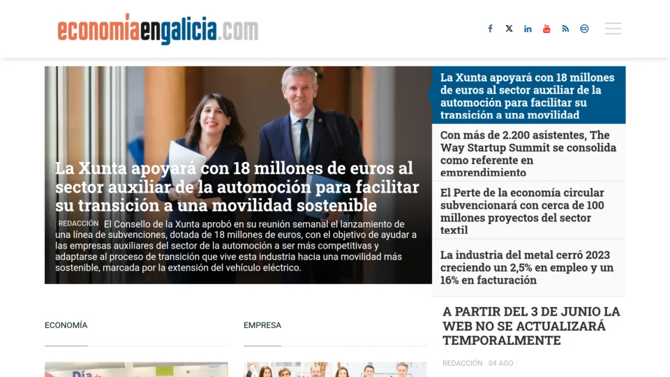 Captura de Economía en Galicia