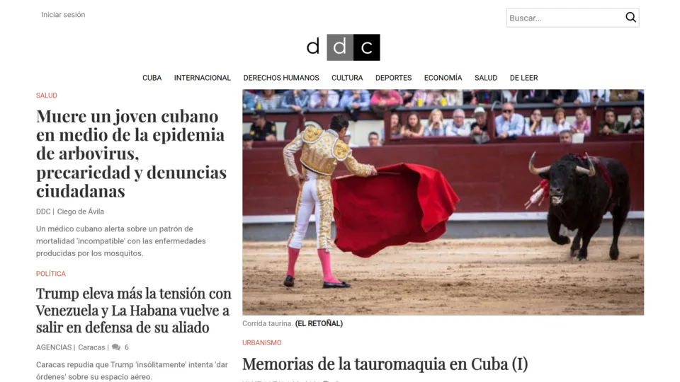 Captura de Diario de Cuba