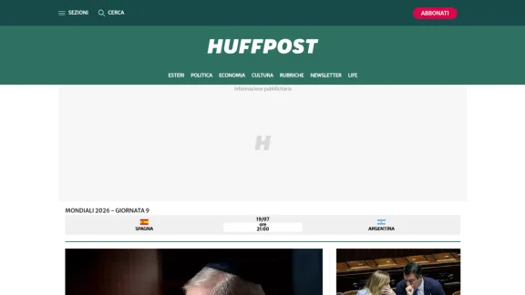 Captura de Huffpost Italia