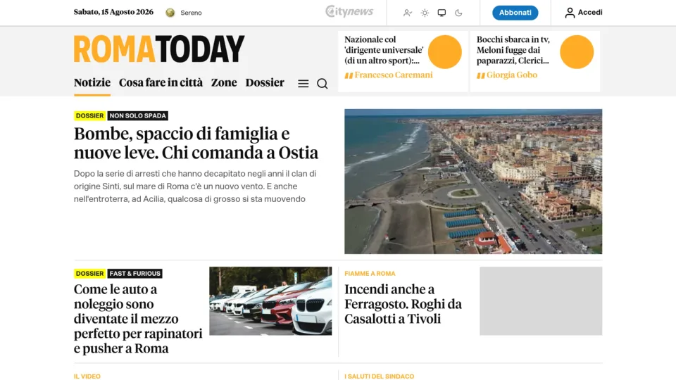 Captura de Roma Today