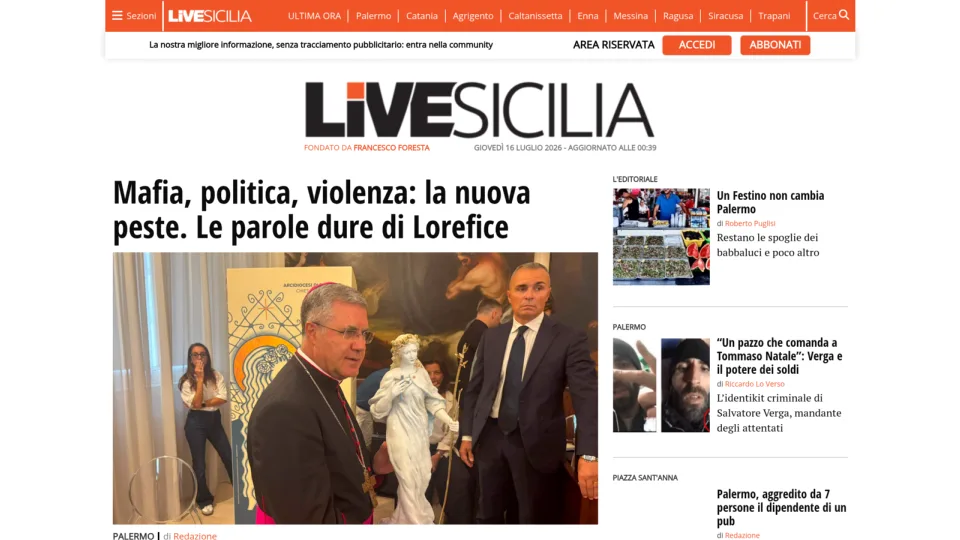 Captura de Live Sicilia