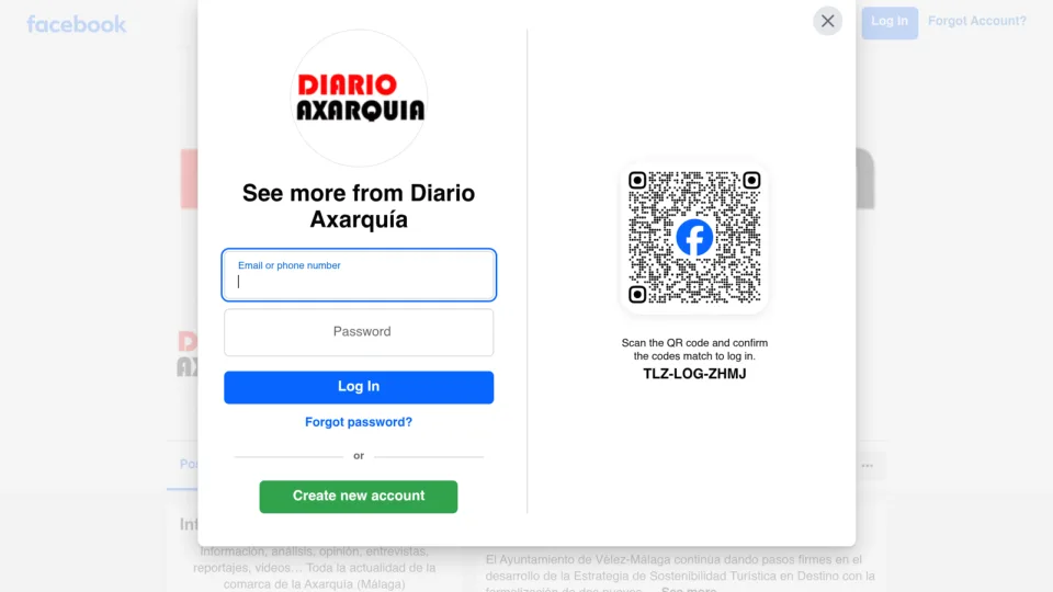 Captura de Diario La Axarquía