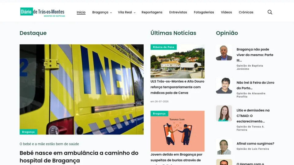 Captura de Diario De Trás-Os-Montes