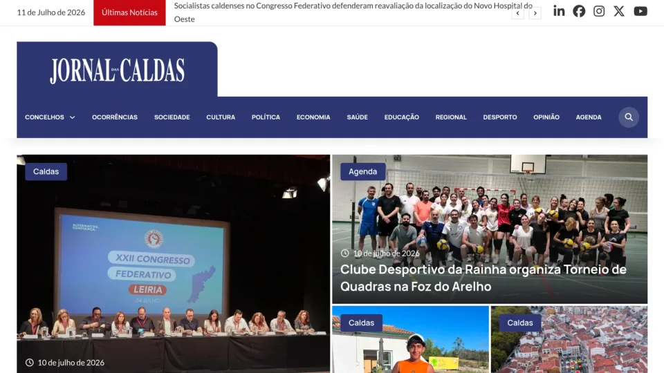 Captura de Jornal Das Caldas