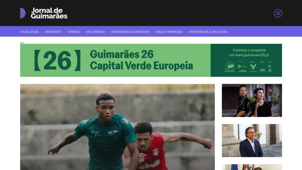 Captura de Jornal De Guimarães
