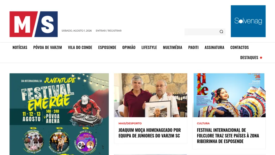 Captura de Mais/Semanário