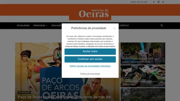 Captura de Notícias De Oeiras