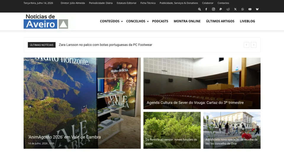 Captura de Notícias De Aveiro