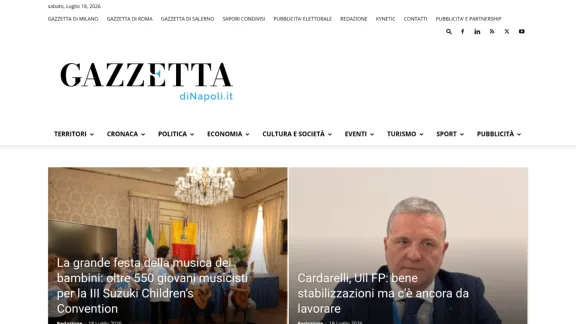 Captura de Gazzetta Di Napoli