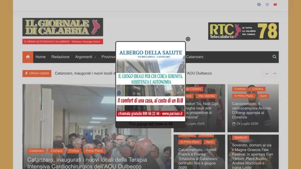 Captura de Giornale Di Calabria
