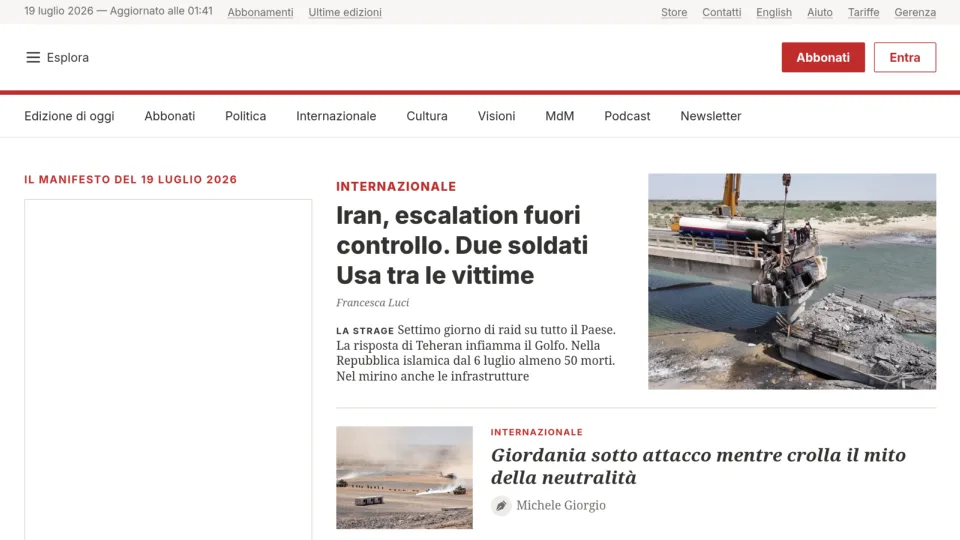 Captura de Il Manifesto