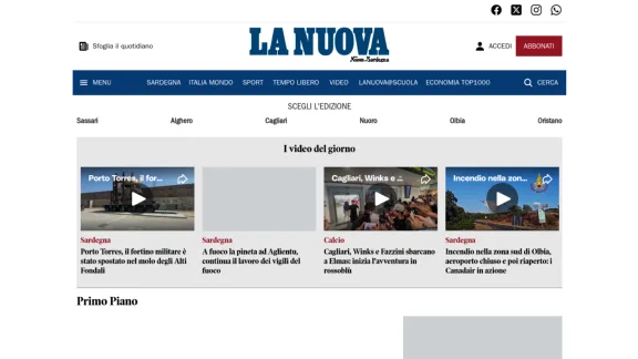 Captura de La Nuova Sardegna