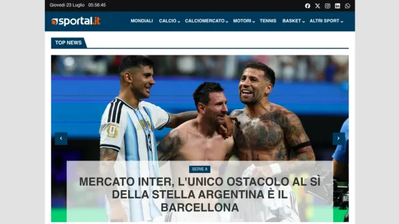 Captura de Sportal.it
