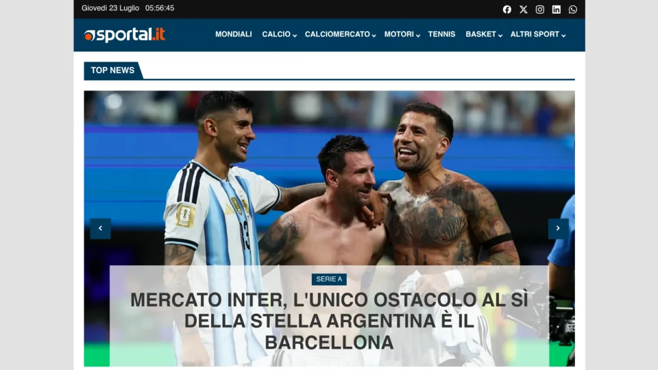 Captura de Sportal.it