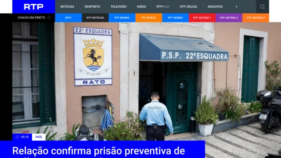 Captura de RTP Noticias