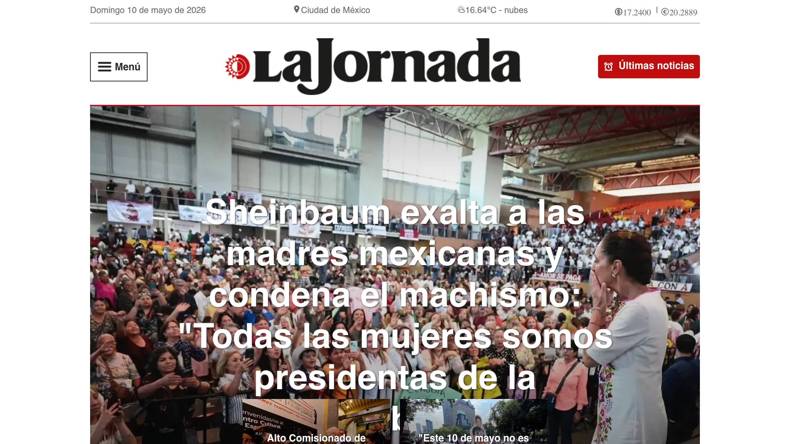 Captura de pantalla de La Jornada