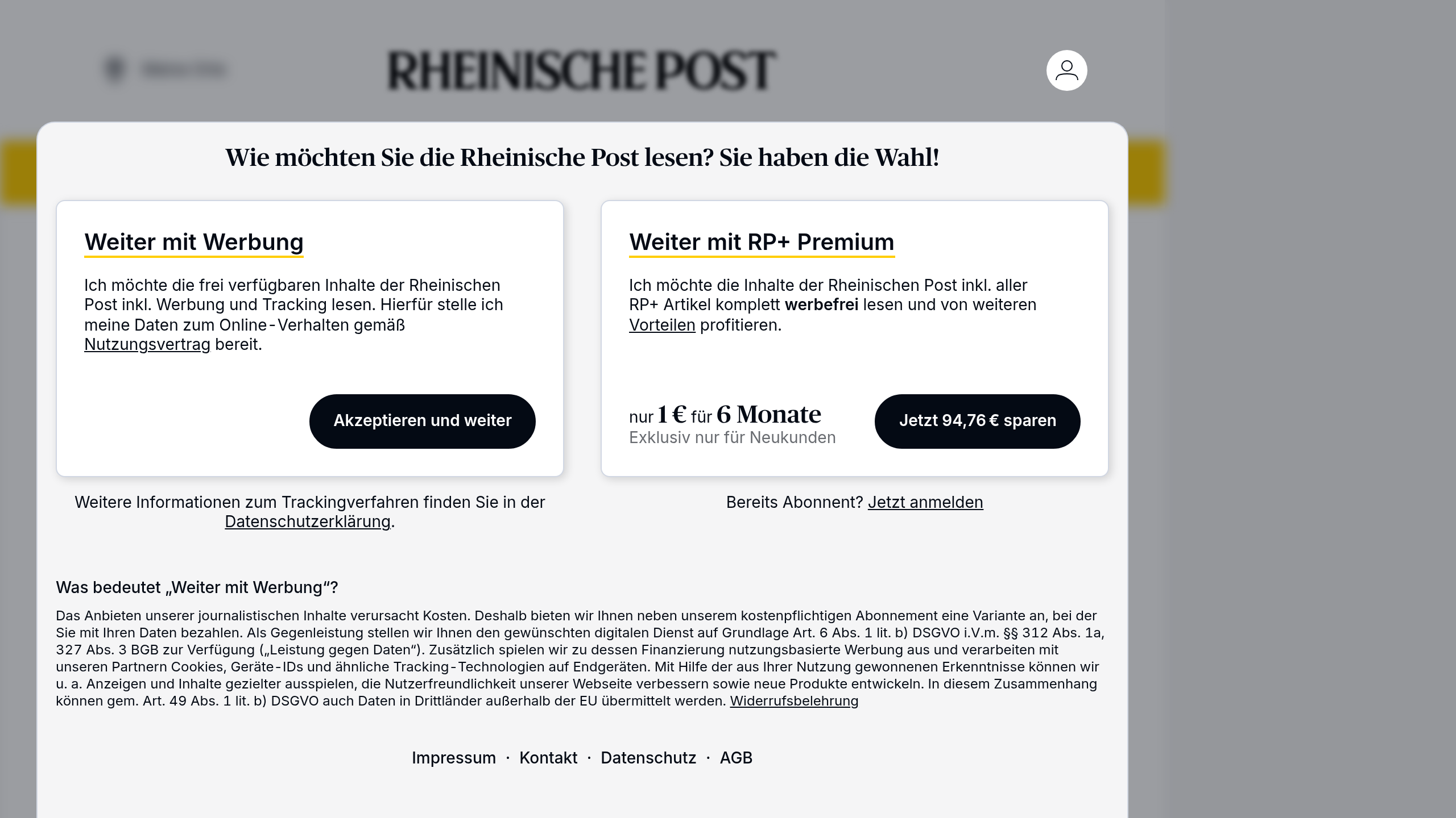 Captura de pantalla de Rheinische Post