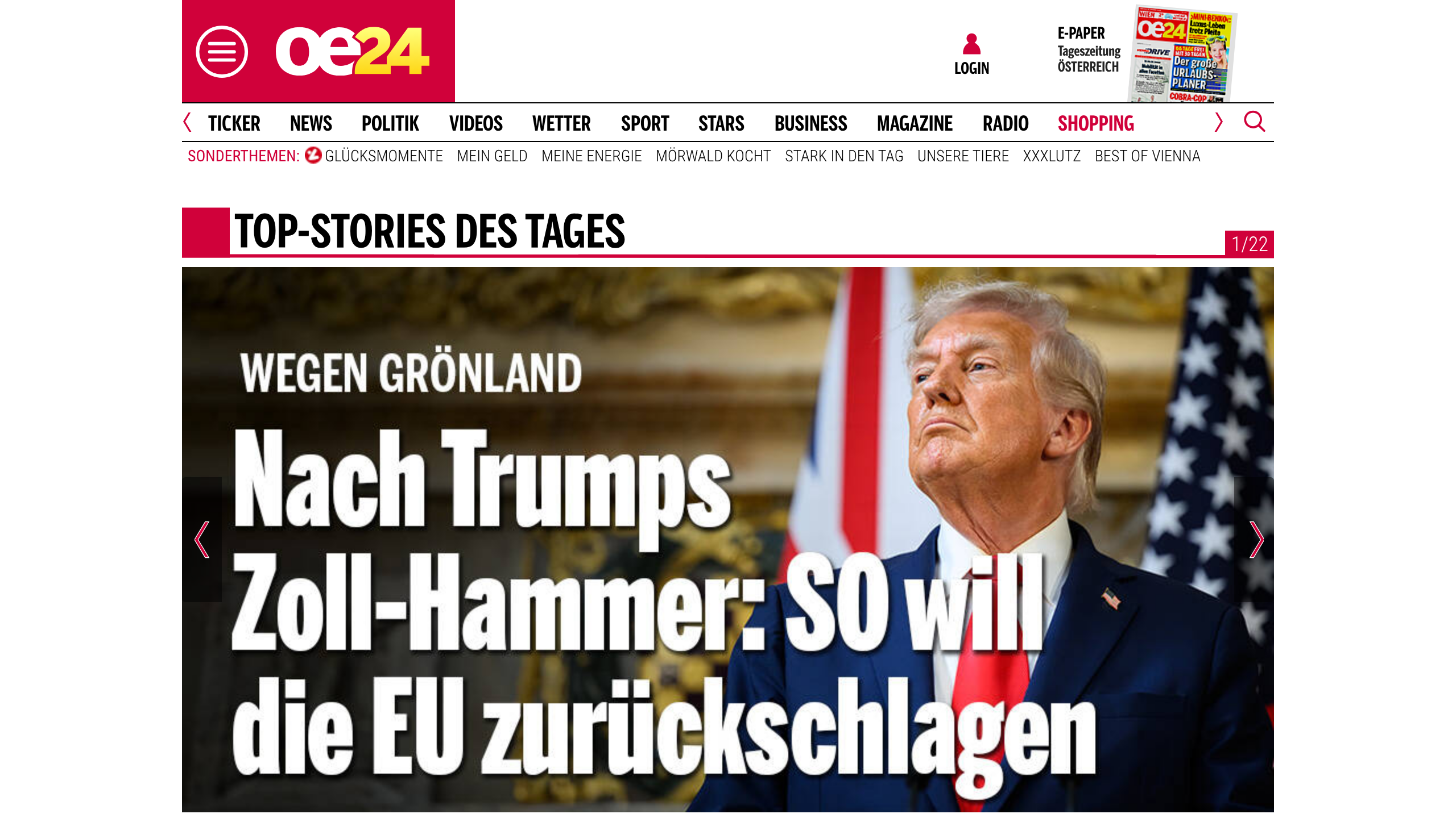 Captura de pantalla de Österreich