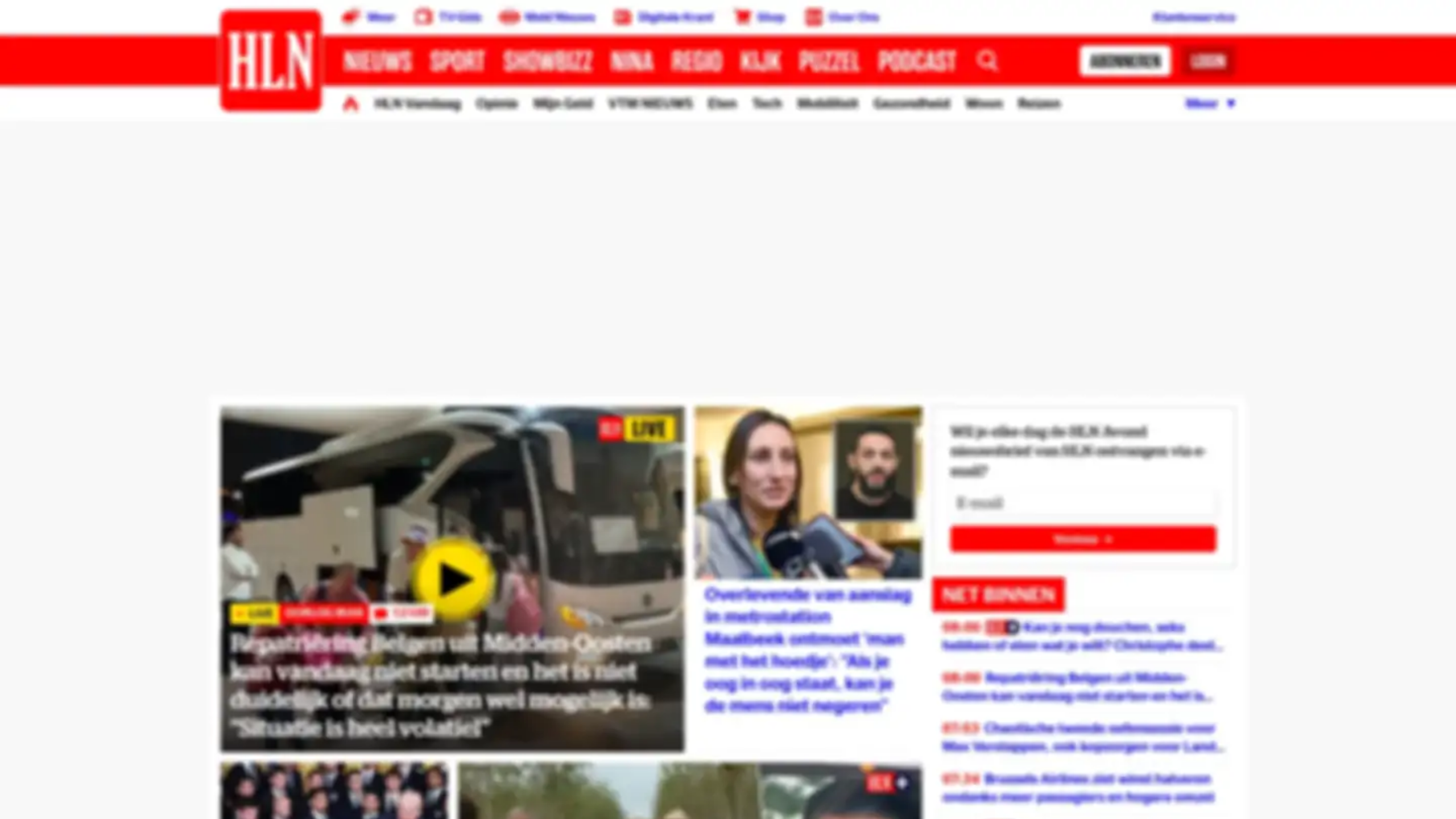 Captura de pantalla de Het Laatste Nieuws