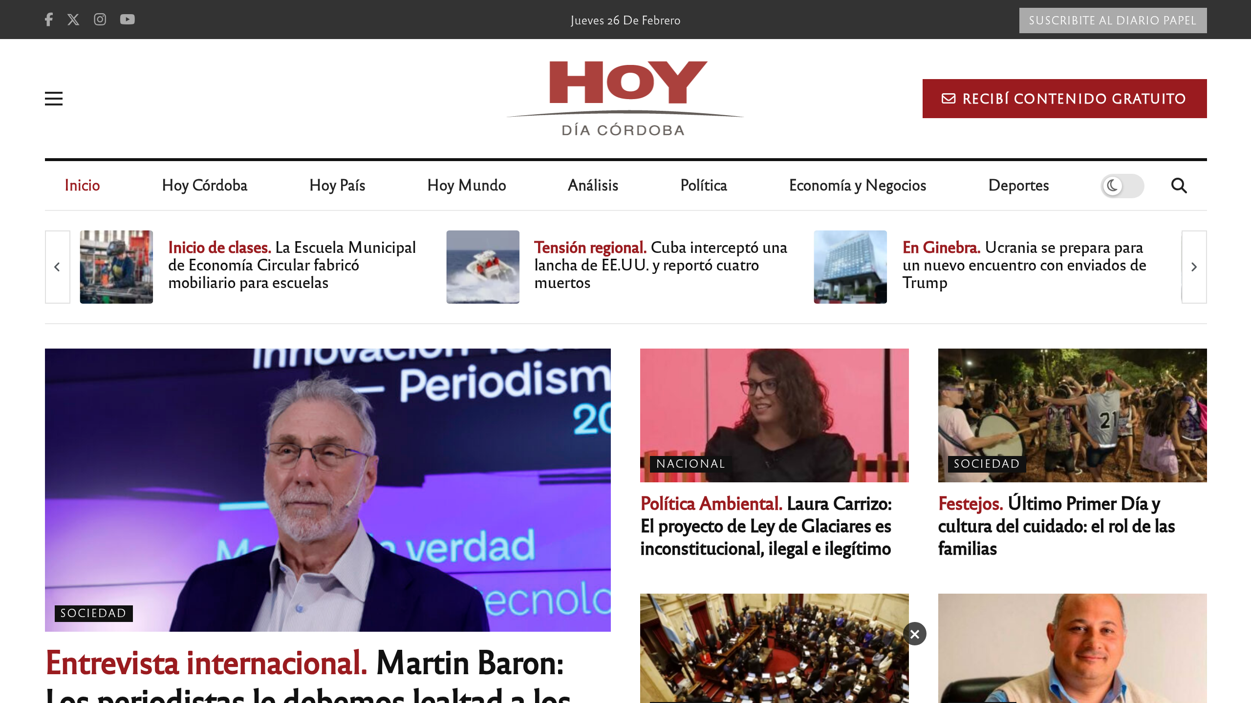 Captura de pantalla de Hoy Día