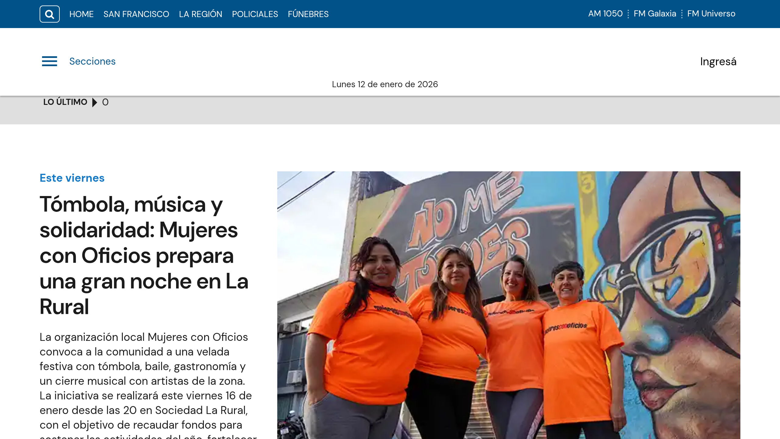 Captura de pantalla de La Voz de San Justo