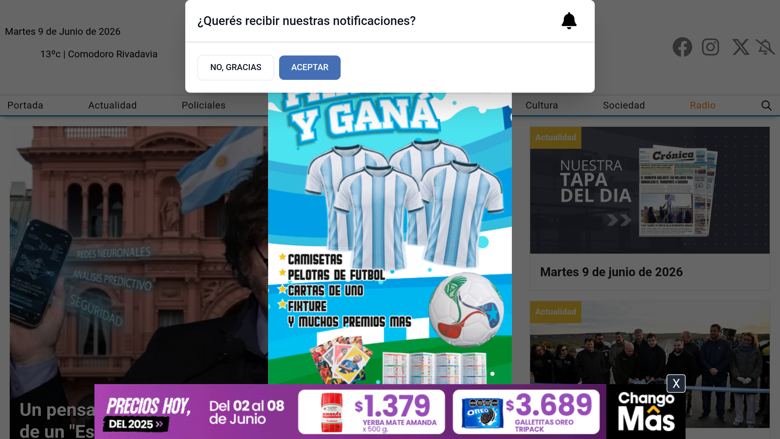 Captura de pantalla de Crónica