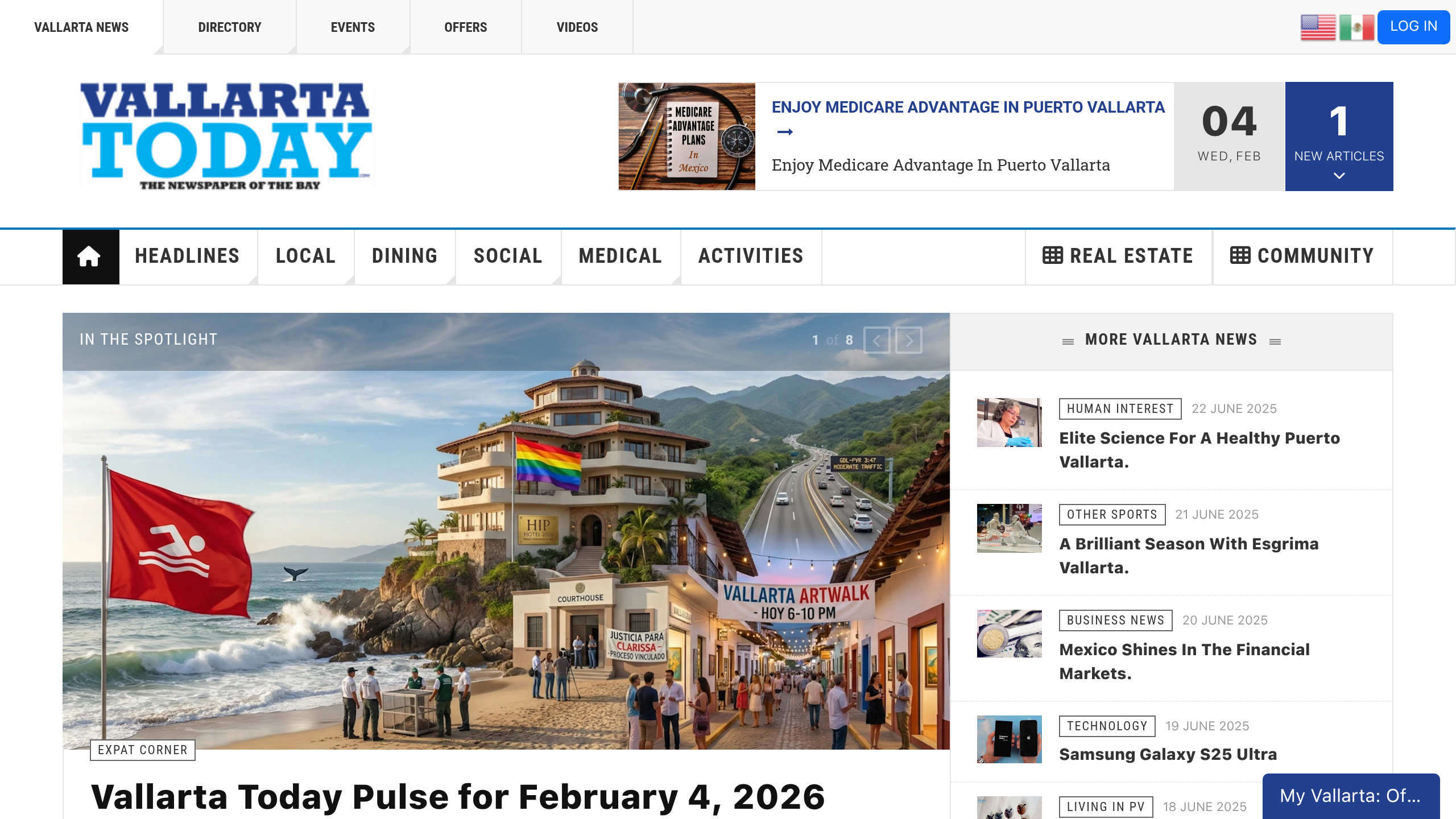 Captura de pantalla de Vayarta Today